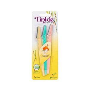 Tinkle Eyebrow Razor, 3ct per pack (1pk)